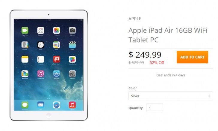 Deal: refurbished Apple iPad Air (1st gen) for $240