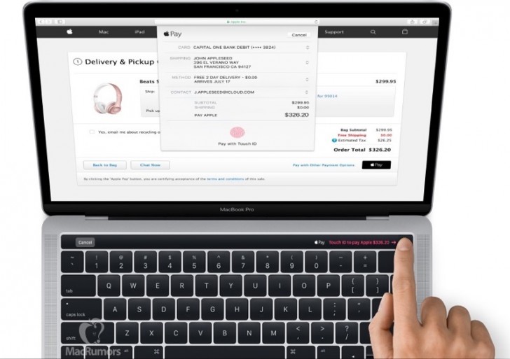 Image result for Apple leaks new MacBook Pro with touch strip