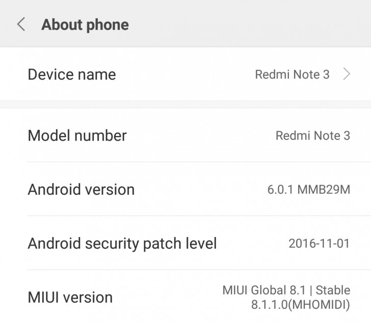Redmi Note 3 gets Marshmallow update