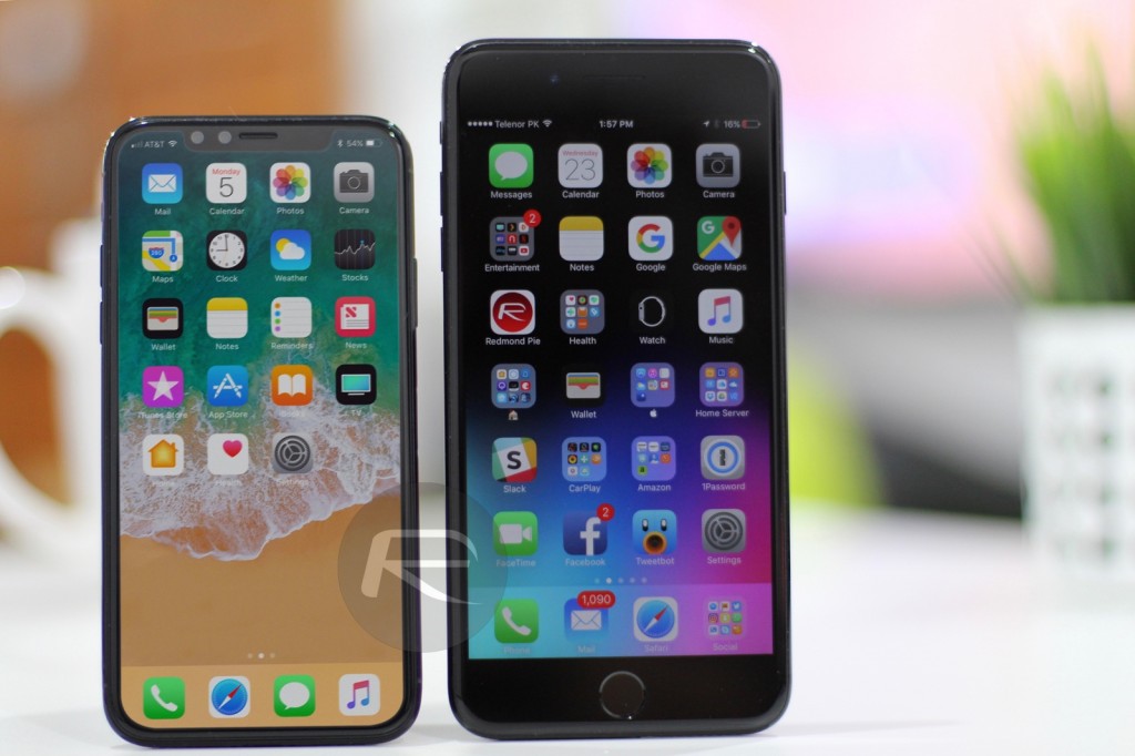iPhone 8 全面屏會有多大呢？來看看它與 iPhone 7 Plus 以及 6s 對比吧！ 5