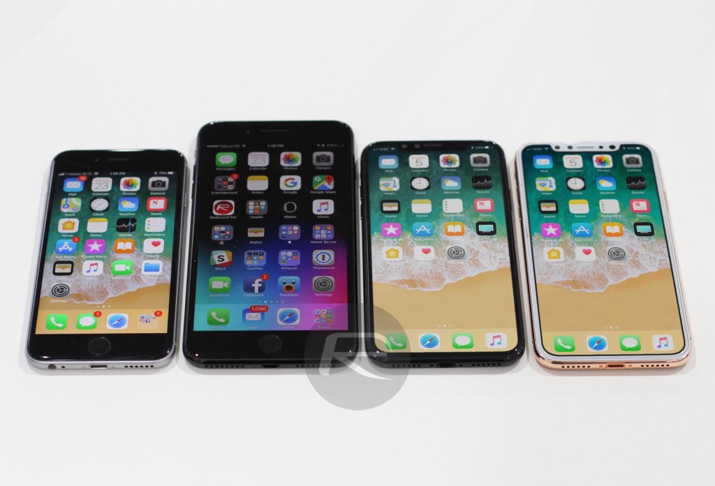 iPhone 8 全面屏會有多大呢？來看看它與 iPhone 7 Plus 以及 6s 對比吧！ 7