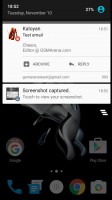 OnePlus X review: The notification area