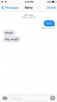 iMessages - Apple iPhone SE review