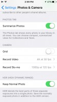 advanced settings - Apple iPhone SE review