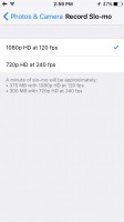 advanced settings - Apple iPhone SE review