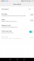 Homescreen options - Huawei Mate 8 review