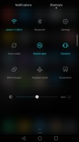 quick settings - Huawei Mate 8 review