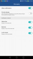 Notification permissions - Huawei Mate 8 review