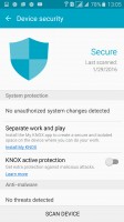 Device Security activates KNOX and scans for malware - Samsung Galaxy A5 (2016) review