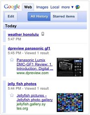Google Search History