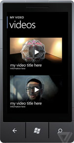 screens of Vimeo\'s official Windows Phone app