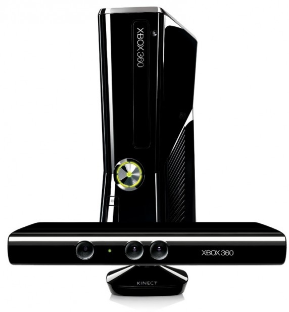 USADO - Xbox 360 Slim 250GB Black Piano - Microsoft