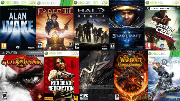 games in 2010 as I saw them
