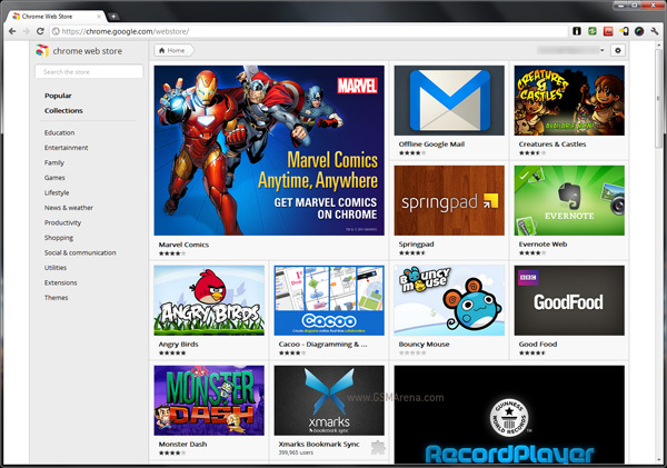 Chrome Web Store, Software