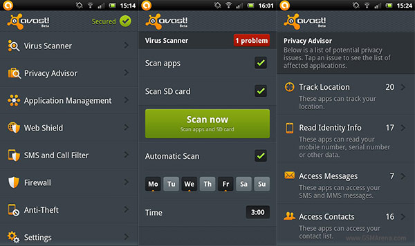 avast mobile security scan fail