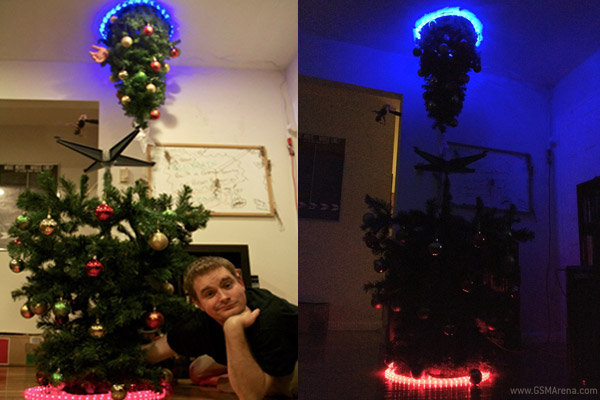 Mr Kerry, showing off the latest in festive portal technology from Aperture Science