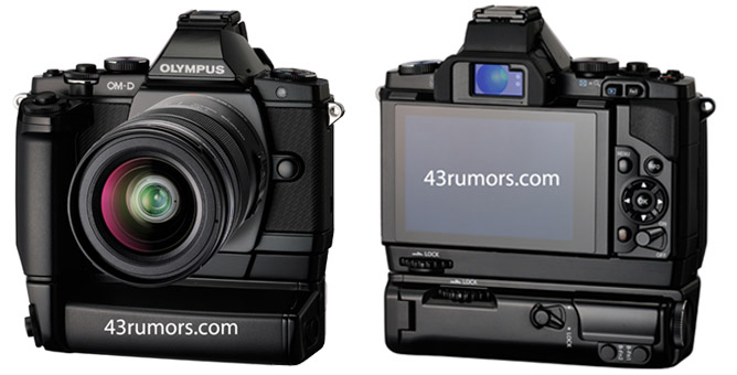 the front and back of the E-M5 courtesy of 43Rumors