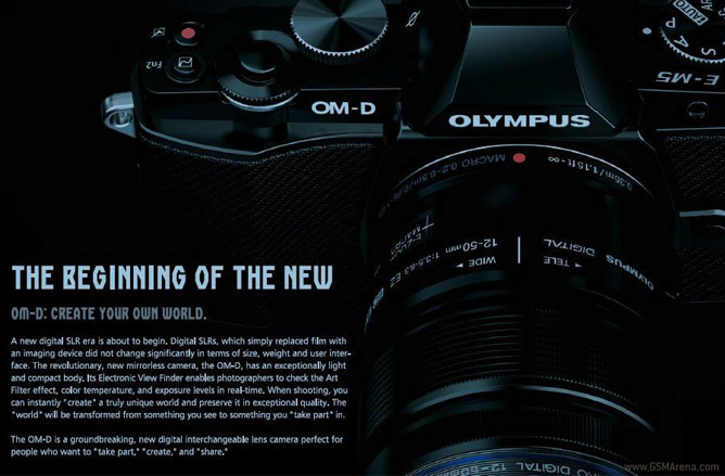 Olympus see the E-M5 as the start of a new era for their 4/3rds DSLRs