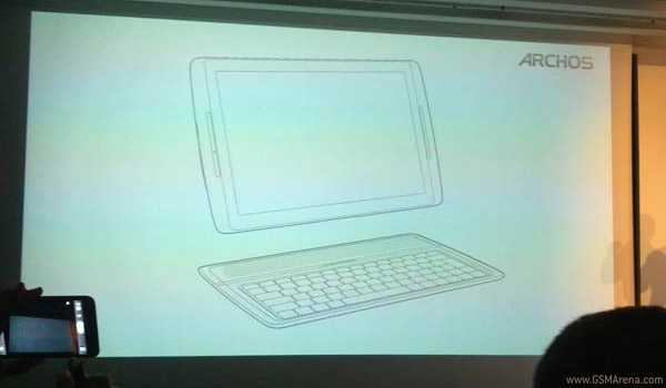 a line drawing of the soon to be announced Archos G10 xs