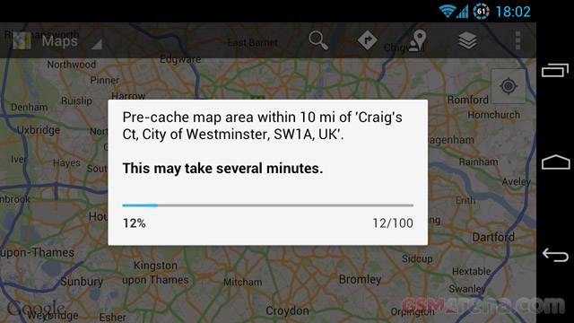 Can Google Maps Be Cached