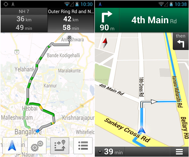 google maps as driving navigator