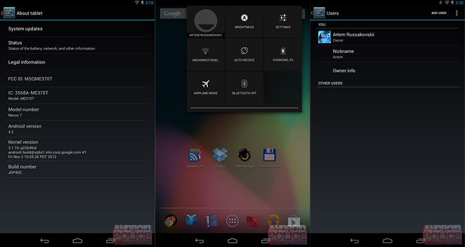 Android Update For Nexus 7