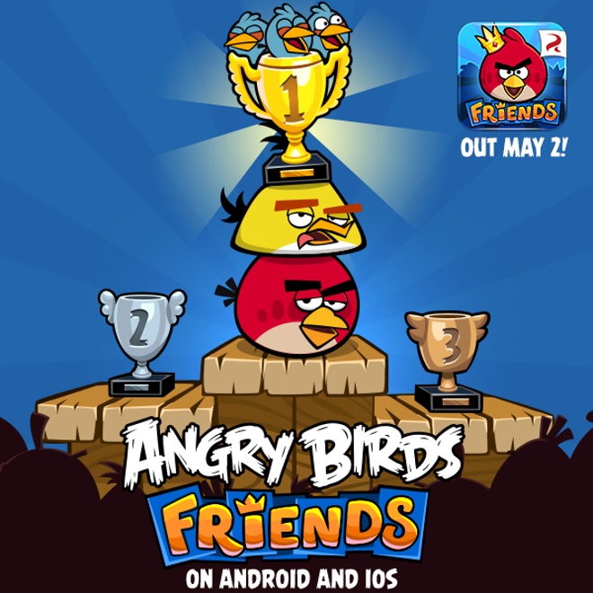 angry bird friends down