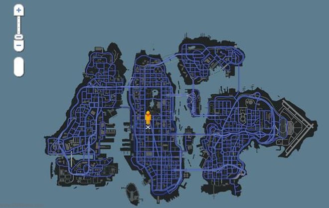 gta 4 map with street names