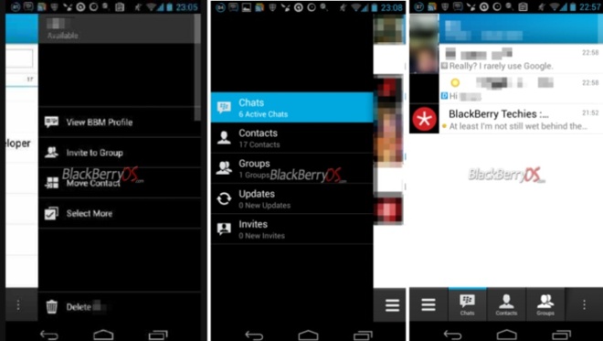 bbm messenger for android tablet