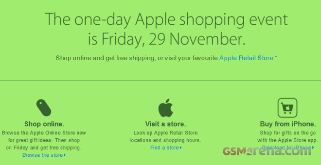 Apple holding one day sale across the world this Friday