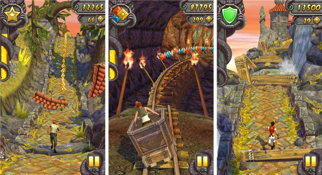 Temple run بیش از یک میلیارد بار دانلود شده است!!