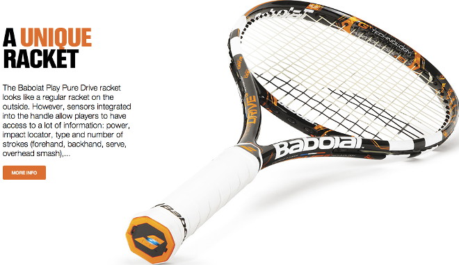 The Babolat Play Pure Drive a smart tennis racquet