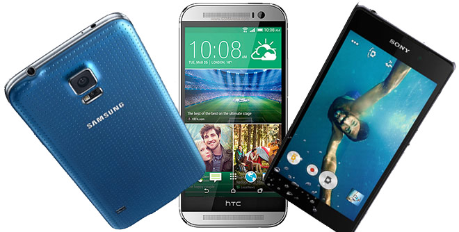 Android 2014 all-star showdown: HTC One (M8) vs Samsung Galaxy S5