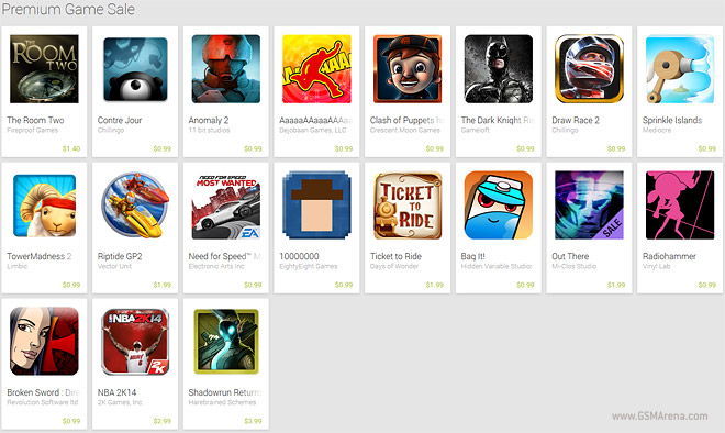 Play Store is having a Premium Game Sale