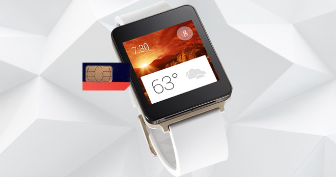 Lg best sale watch sim