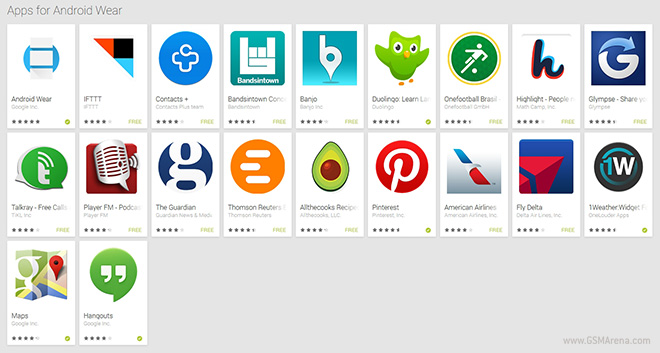 Android Wear app now live on the Play Store along with a dedicated