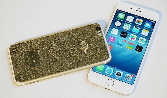 iphone 6 gold plated