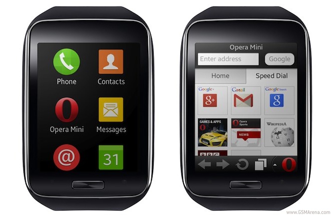 Opera Mini is the first web browser for Samsung Gear S