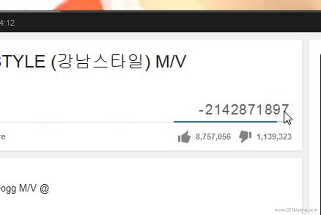 Gangnam Style record view count broke YouTube kind of