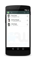 WhatsApp voice functionality screens