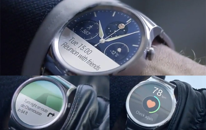 Huawei Watch promo videos leak show the smartwatch up close