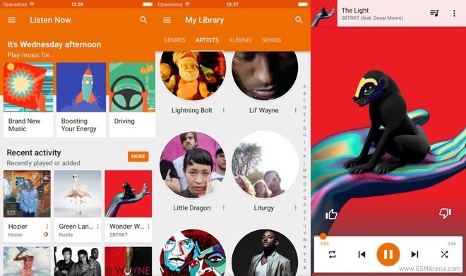 Update To Google Play Music For Ios Brings Material Design Ipad