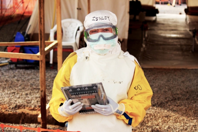 Google created a special tablet for use in Ebola treatment centers