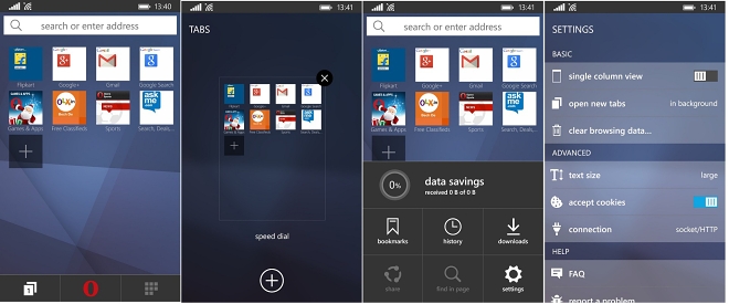 opera beta windows phone