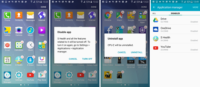 Samsung Galaxy S6 lets you disable unwanted preinstalled apps