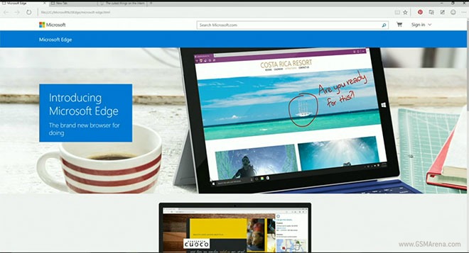 Microsoft Edge is the official name of the Project Spartan Web