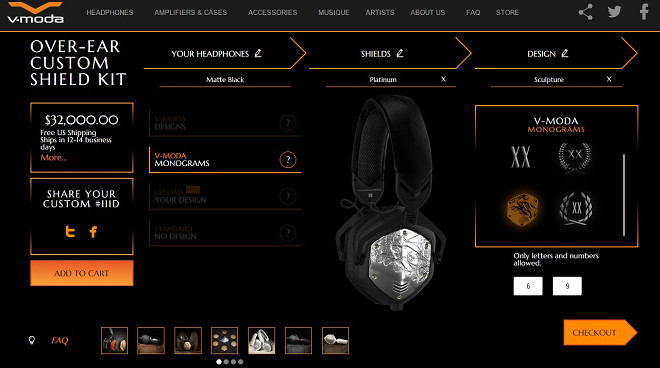 V moda custom discount shields