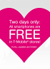 Two days of free phones from T-Mobile, smartphones galore