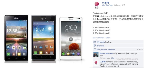 Los Telefonos Lg Optimus 4x Hd L7 Y L9 Recibiran Jelly Bean Android 4 1 1 Androidayuda