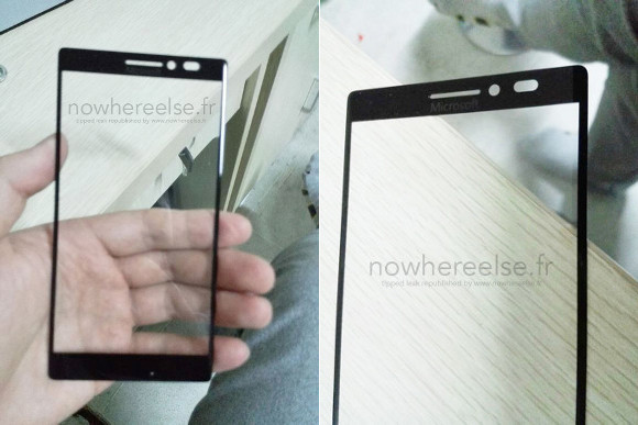 Microsoft-branded front panel for upcoming phone leaks